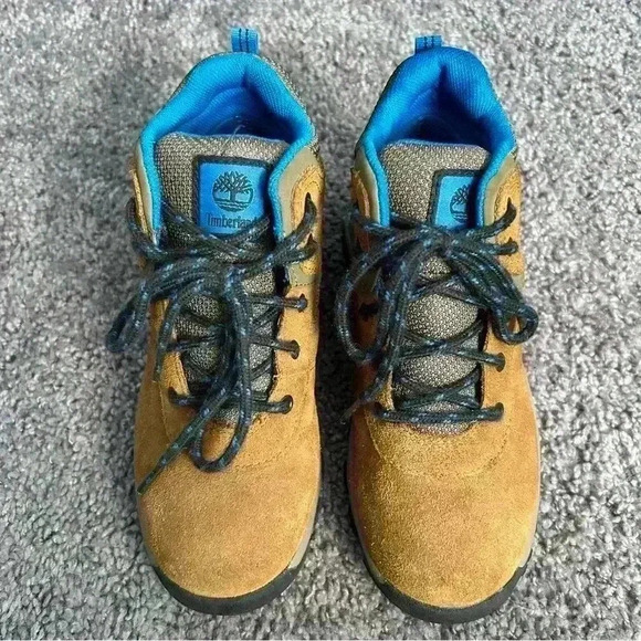 Timberland Boys Front Lace Up Boots Size 1 - Picture 1 of 5